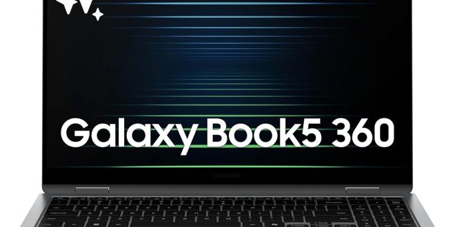 Samsung 15.6” Galaxy Book5 360 Copilot AI Laptop PC Computer, FHD AMOLED Touchscreen, 16GB / 512GB, Dolby Atmos Quad Speakers, All-Day Battery Life, NP750QHA-KA1US