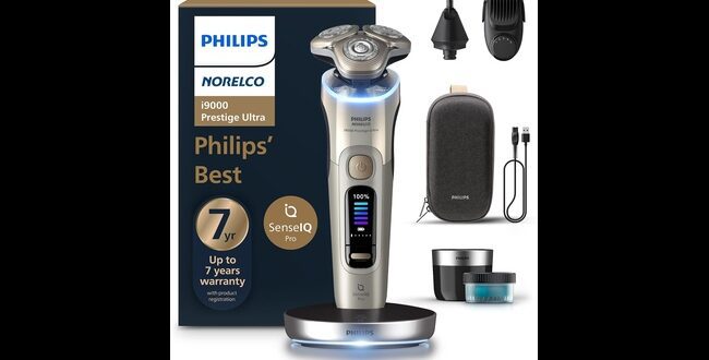 Philips Norelco Shaver i9000 Prestige Ultra – best shaver for bald head premium design