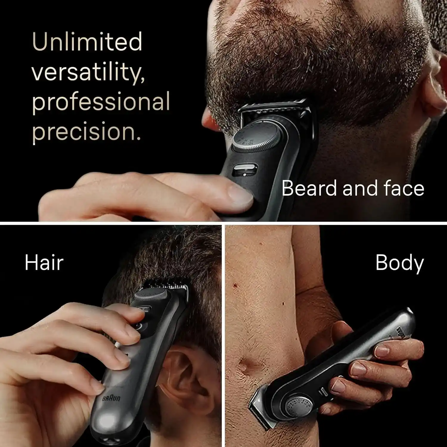 Male grooming kit Braun Series 9 all in one trimmer for beard hair and body