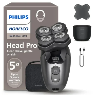 Philips Norelco Head Shaver Pro 7000 best head shaver for men with 360 flex head