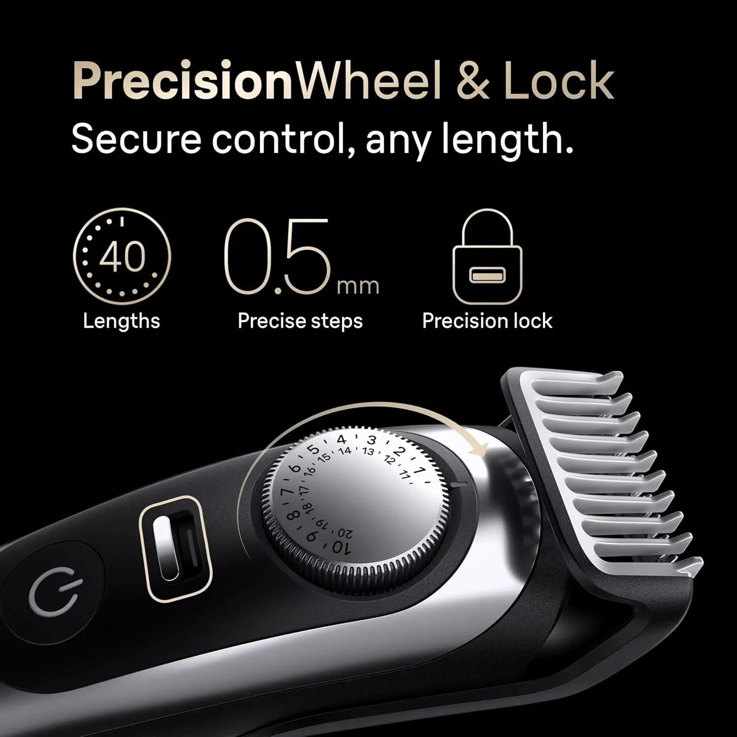 Braun Series 9 male grooming kit with beard trimmer body groomer attachments